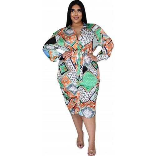L-4XL New African Dresses For Women Vetement Femme 2021 Flower Print Africa Dress African Clothes Dashiki Ankara Dresses Ladies