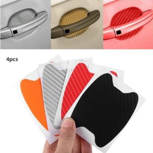 4Pcs/Set Car Door Sticker Scratches Resistant Cover Auto Handle Protection Film Exterior Accessory auto protect stickers