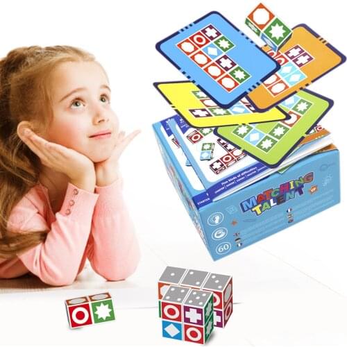 Matching Master Board Game Montessor Match Toys Checkerboard Board Games Memory Logical Thinking Training Toys
