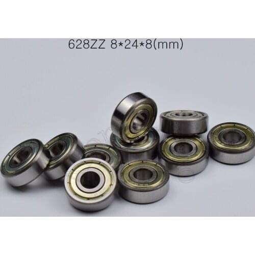 628zz 8*24*8(mm) 10pieces bearing Metal sealed ABEC-5 chrome steel miniature bearings hardware Transmission Parts