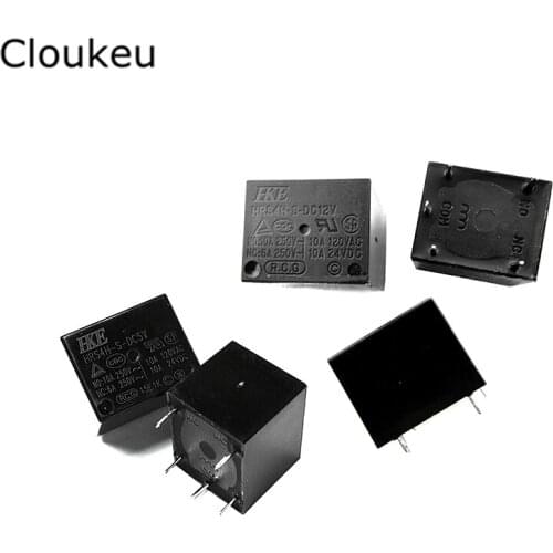 2Pcs Relay DIP5 HRS4H-S- DC5V DC12V DC24V T73 10A 5V 12V 24V -C