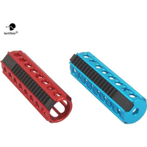 Tactifans 100% Stainless 15 Full Teeth Piston CNC Milled Aluminum Body For Airsoft AEG M4 AK G36 MP5 Gearbox Ver 2/3