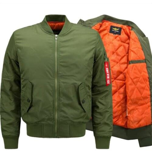 Winter Bomber Jacket Man Outwear Cotton Padded Baseball Jacket Men Women Ma1 Flight Jacket Military Coat Couples Streetwear