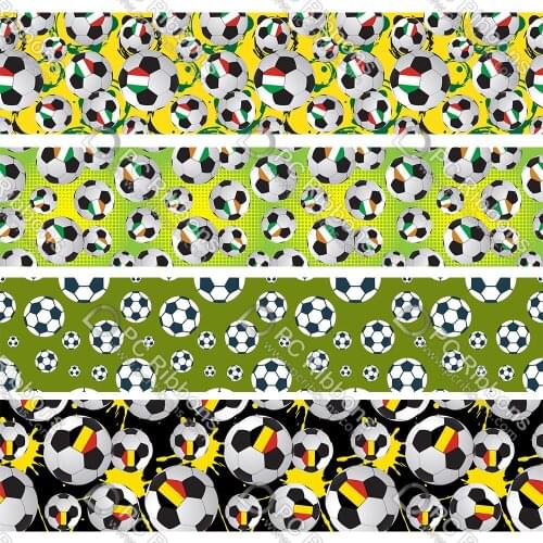 16-75MM Football Pattern Printed Grosgrain Polyester Ribbon 50 Yards Gift Wrapping Diy Bows Wedding Drections Ribbons