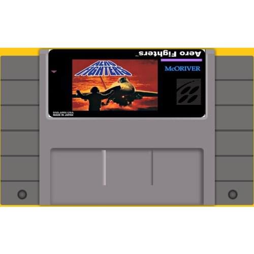 Aero Fighters 46 Pin 16 Bit Grey Game Card For USA NTSC Game Player