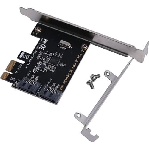 PCIe PCI Express to SATA3.0 2-Port SATA III 6G Controller Expansion Card Adapter