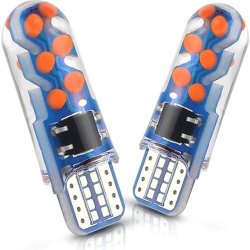 2x Signal Lamp T10 W5W Led Canbus Car Interior Light 12V W5W 168 194 12 SMD COB Chips Auto Clearance Lights Reading Lamp