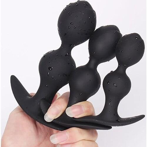 3 Size Silicone Beads Ball Anal Sex Toy Adult Butt Plug Prostate Massager Dildo Anal Plug Sex Toys For Women Men Adult Products