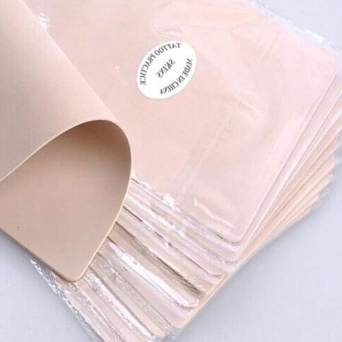 Tattoo Accessories Tattoo Makeup Practice Skin Silica Gel 10 Pcs/LOT Size 15*20cm Double Sided For Beginner Artists Faux Skin