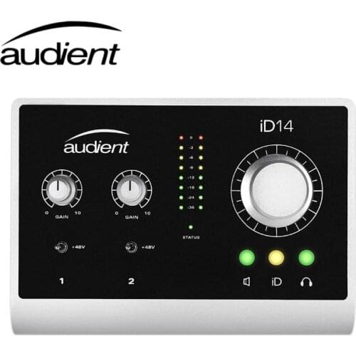 Audient iD14 High Performance USB Audio Interface professional recording arranger electric guitar instrument external sound card