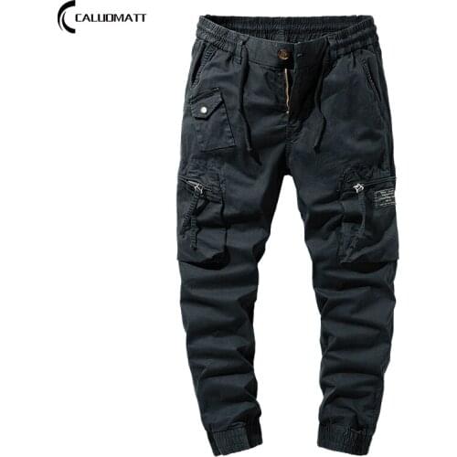 2021 Spring Mens Cargo Pants Khaki Military Men Trousers Casual Cotton Tactical Pants Men Big Size Army Pantalon Militaire Homme