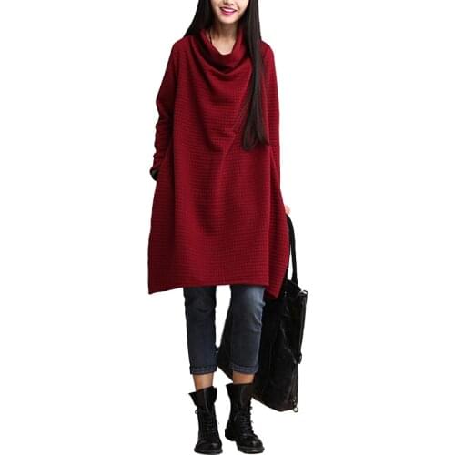 Модные трикотажные платья Johnature China At AliExpress