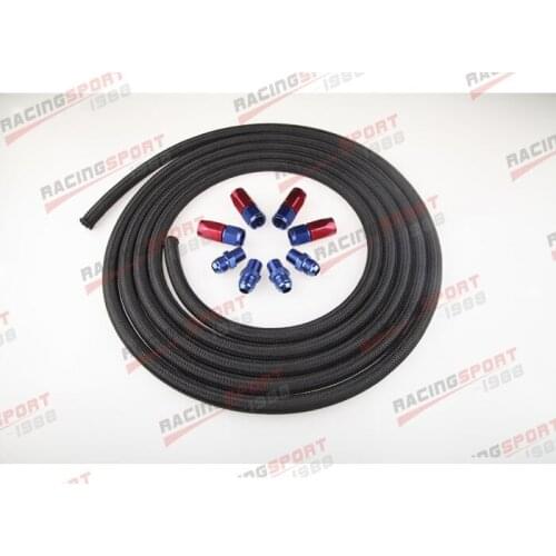 Nylon Cover Racing Performance Automatic Transmission Cooler Line Kit