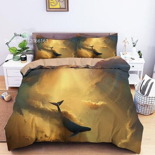 2/3 Pieces Artistic Animals Bedding Set 3D Print For Bedroom Duvet Cover Single Queen King Bed Quilt Cover Home Bedclothes