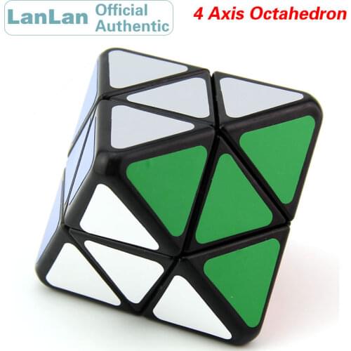 LanLan 4 Axis Octahedron Magic Cube Professional Neo Speed Puzzle Antistress Educational Toys For Children