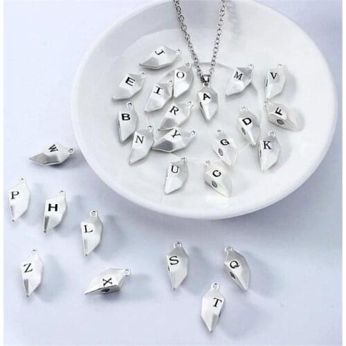 Magnetic Attraction 1 Pair A-Z Letter Heart Stone Necklaces Couple Necklace