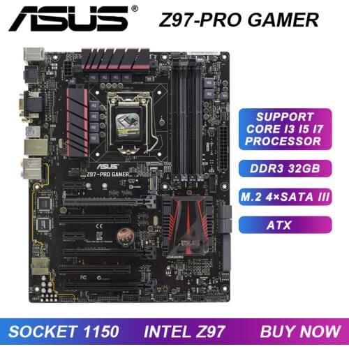 B85-PRO GAMER For ASUS Intel B85 B85M LGA 1150 Motherboard Dual Channel DDR3 32GB i7 i5 i3 CPU USB3.0 Desktop Used Motherbaord