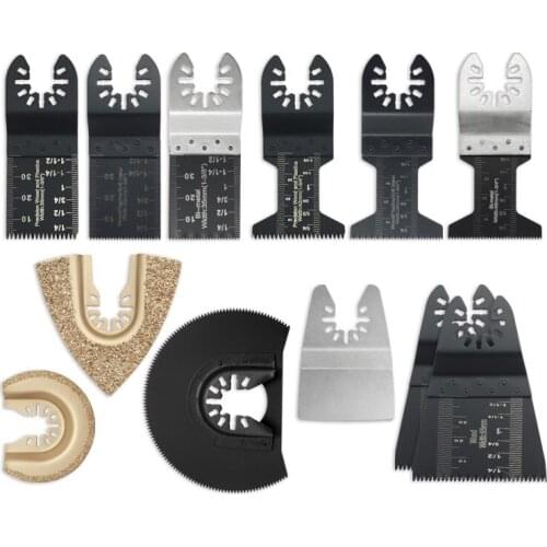 Multi-function universal blade woodworking PVC pipe cutting and polishing straight saw blade semicircle 12 piece set