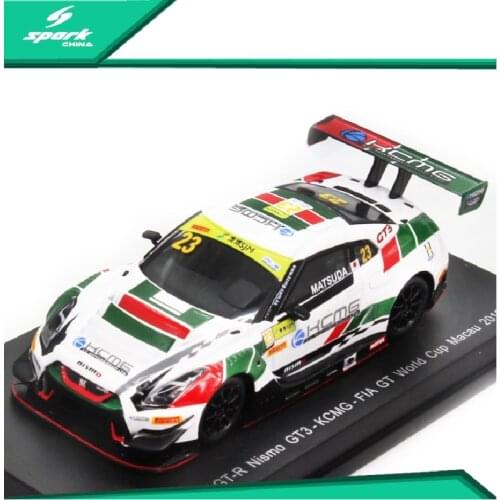 Spark 1:64 Y131 Nissan GT-R Nismo GT3 No.23 KCMG FIA GT Simulation Model Car