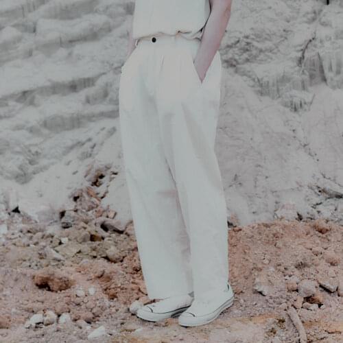 High waist Korean suit pants mens summer and autumn new style, versatile, solid color simple wide leg pants, large size