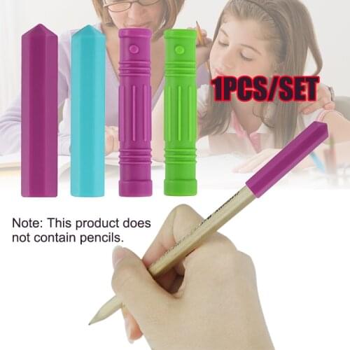2020 New Chewelry Sensory Boys Girls Chewy Pencil Chewing Toppers Silicone Pen Cap Teether