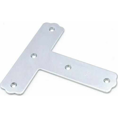 Galvanized Corner Brackets Connector Angle Iron Adapting Piece T Shape 2.5x120x120x30 Thickening Corner 4pcs