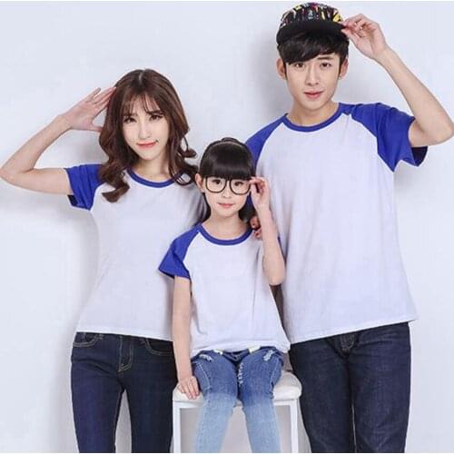 Mother Daughter Clothes T-Shirt Short Sleeve Casual Tees Family Matching Tops Fashion Regular Solid O-neck Parent-Child Outfit