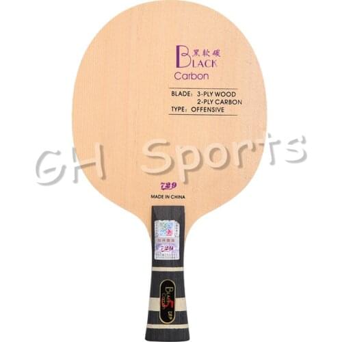 "original 729 Black Blue Yellow ALC Carbon Table Tennis Blade Offensive Ping Pong Racket Bat