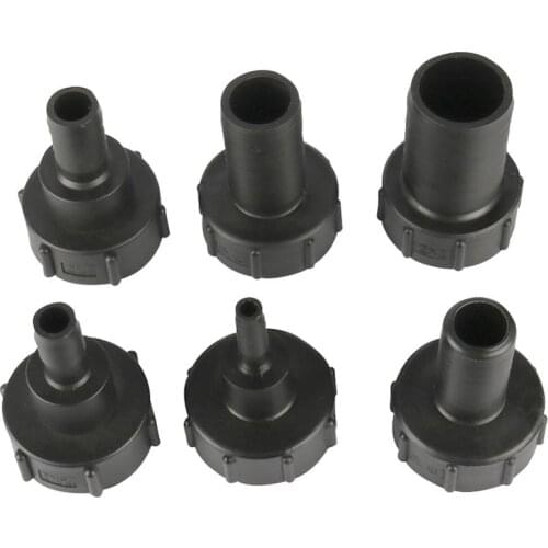 60mm Thread IBC Water Tank Adapter 1/2" 3/4" 1" 1.25" 1.5" 2" Pipe Barbed Interface Garden Pipe Fittings IBC Tank Connectors