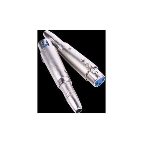 6.35mm Female To Female XLR Conversion Plug 6.5 Copper Core 3Pin Adapter Amplifier Adapter