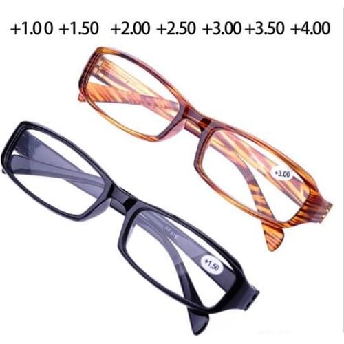 Presbyopia Glasses Acetate Oculos Grau Striped Unisex Eyeglasses Rectangle Full-Rim Fashion Hyperopia Old Man Reading Glasses