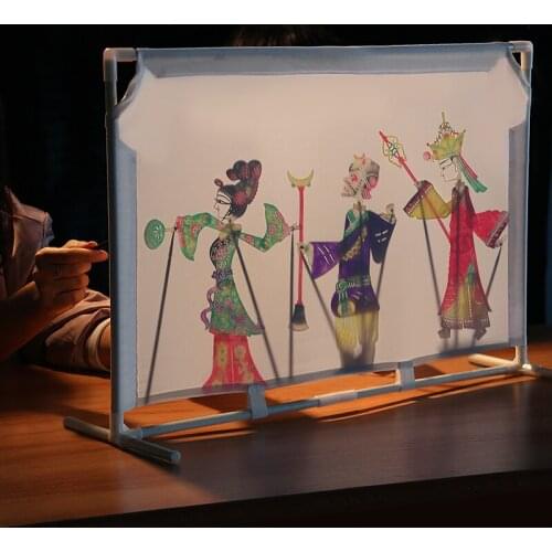 Shadow Play Character Performance Props Light Curtain Set Chinese Gifts to Foreigners Xi'an Souvenirs