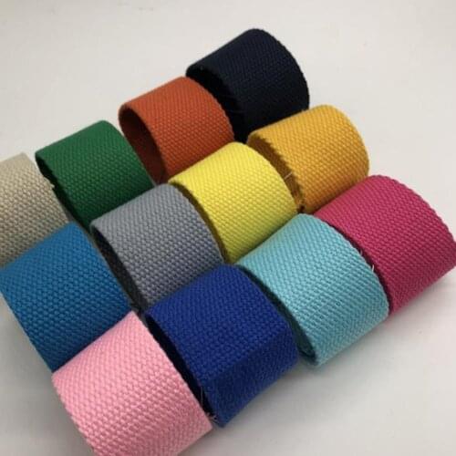 38mm Wide Polyester/Cotton Thick Plain Canvas Belt Webbing Backpack Strap Luggage Accessories Bag Dog Making Sewing DIY Craft