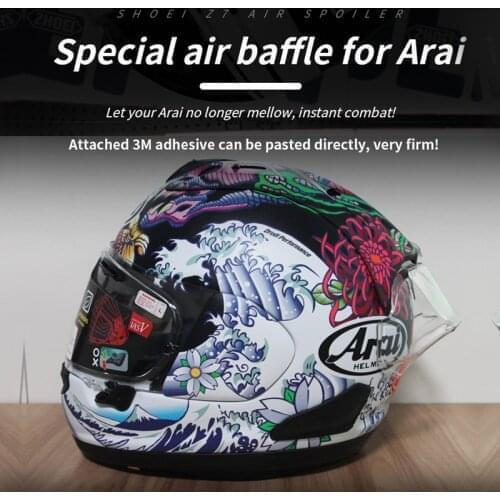 RX7X RR5 Motorcycle Rear Trim Helmet Spoiler For ARAI RX7X RX-7X RR5 Helmet Spoiler Accessories