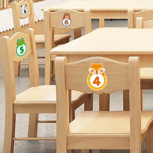 [SHIJUEHEZI] Cartoon Animals Wall Sticker DIY Numbers Mural Decals for Kids Room Baby Bedroom Nursery Home Decoration