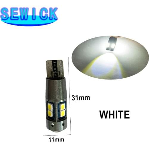 500x T10 W5W Led Canbus Bulb 12V 10SMD Signal Lamp 3030 Chips W5W LED 168 194 Dome Light Auto Wedge Parking Light Reading