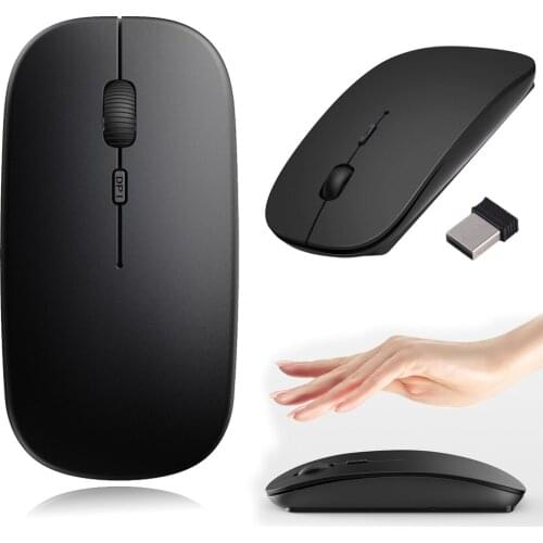 Universal Wireless Mouse Bluetooth RGB Computer Mouse Silent Mouse LED Backlit Ergonomic Gaming Mouse for Laptop Computer
