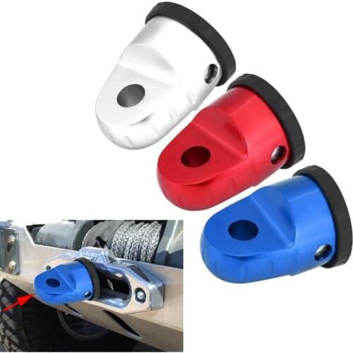 1 pcs Car Auto Aluminum Winch Link Connection Hook Mount With Titanium Pin & Rubber Guard for UTV ATV Winch Line