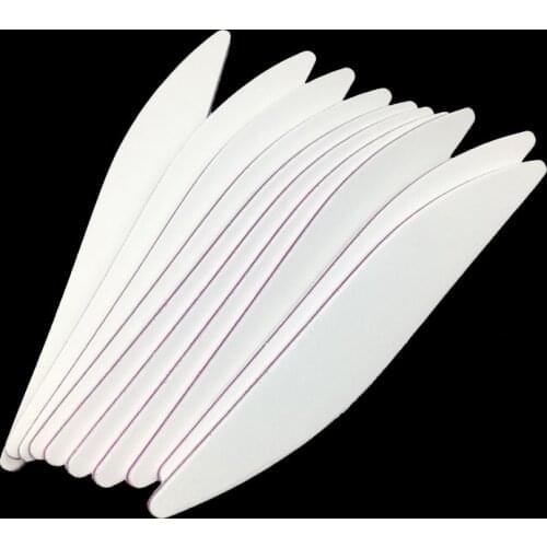 10Pcs/lot Nail File 100/180 Buffer Block White Crescent Moon For Manicure UV Gel Varnish File Sandpaper Tool Nail Files