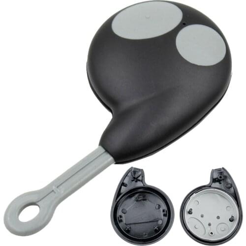 2 Buttons Replacement Car Remote Key Shell Black Car Key Case Fit for Toyota / Cobra Alarm 7777 / 1046 / 3193 / 7928 / 8188