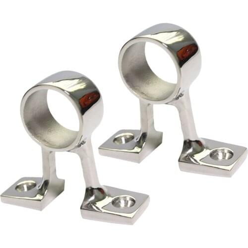 2PCS Stainless Steel Marine Boat Stanchion 90° Hand Rail Fitting 25mm/1"