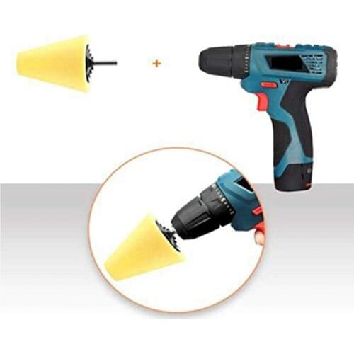 3/4/5/6Pcs Sponge Polishing Pad Cone Durable Solid Color Ball Wheel Polisher Buffer Waxing Tool for Car