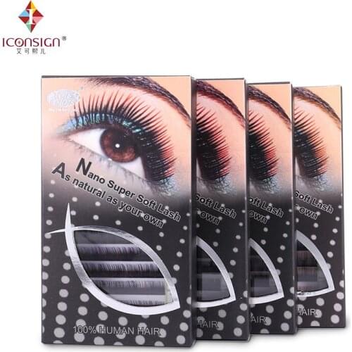5 boxes/lot Mixed Size Silk eyelash Colorful False Eyelash Extension 2 Colors in one eyelash natural false Cilia eyelashes