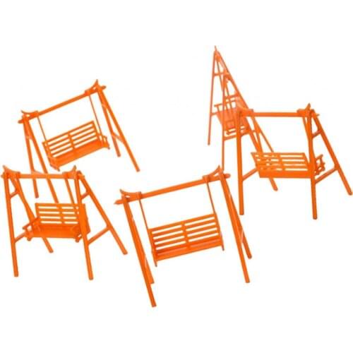 5x Miniature Garden Chair Swing Lounge Chair Rocking Chair Furniture