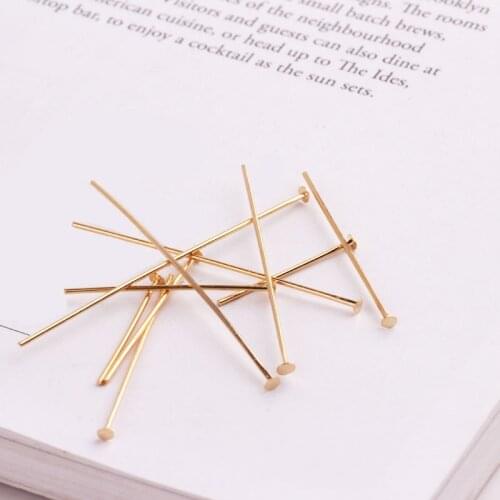 50pcs Size 20/24/30/41/51mm Flat Head Pins T Shape Beads Tools Needle Accessories Jewelry Gold White t-pin Needles Wholesale