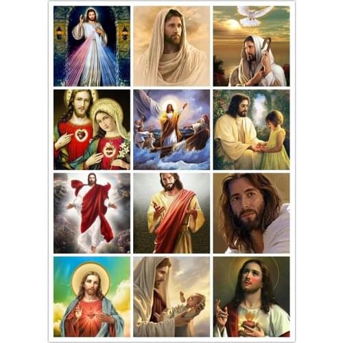 Diamond Embroidery Full Display Religion Picture Of Rhinestones Diamond Painting People Cross Stitch Mosaic Wall Decor