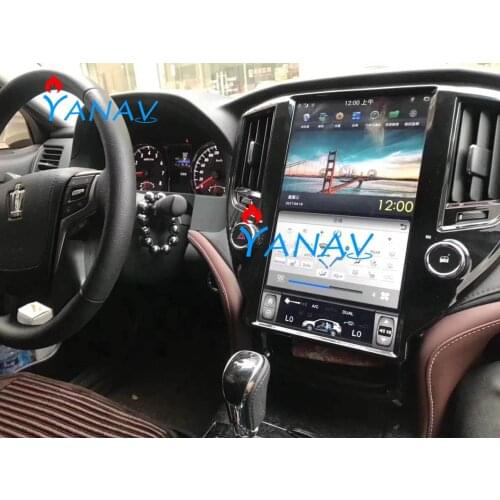 13.6 inch Android 9.0 Car Radio GPS navigation for-TOYOTA CROWN Fourteenth 14th multimedia player Tesla style Vertical screen