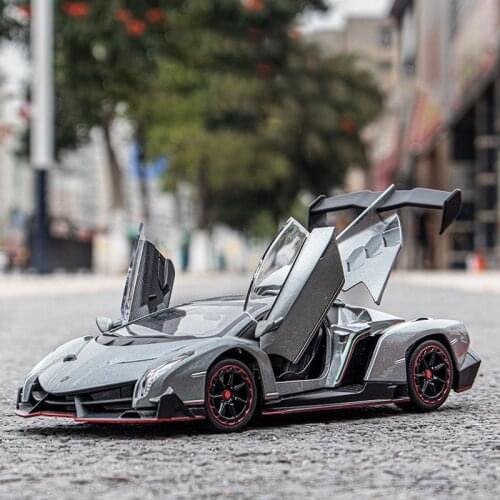 1:24 Scale Lamborghinis Veneno Alloy Car Model Diecast Toy Vehicle High Simitation Cars Toys For Children Kids Xmas Gifts