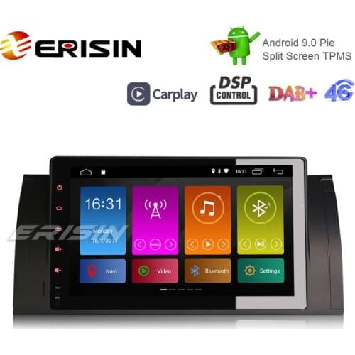 Erisin ES3193B 9" CarPlay DSP Android 10.0 DAB+ Car Stereo Sat Nav GPS for BMW M5 5er E39 E53 X5