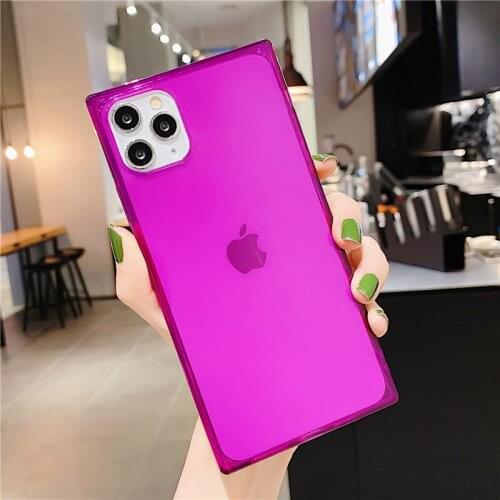 Colorful Clear Phone Case for iPhone 11 11 Pro Max XR Xs Max SE 6S 7 8 Plus X Transparent Soft Silicone Cover Anti-Knock Fundas